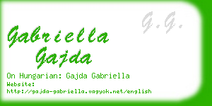 gabriella gajda business card